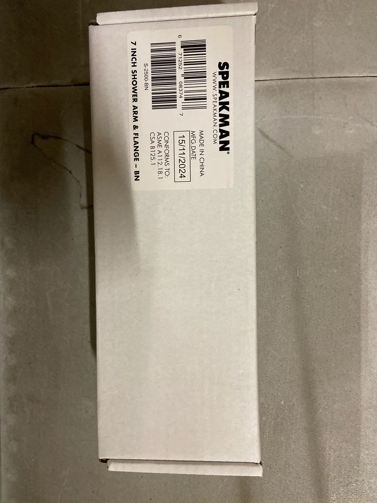Speakman S-2500-BN Speakman 7" Shower Arm and Flange - Brushed Nickel