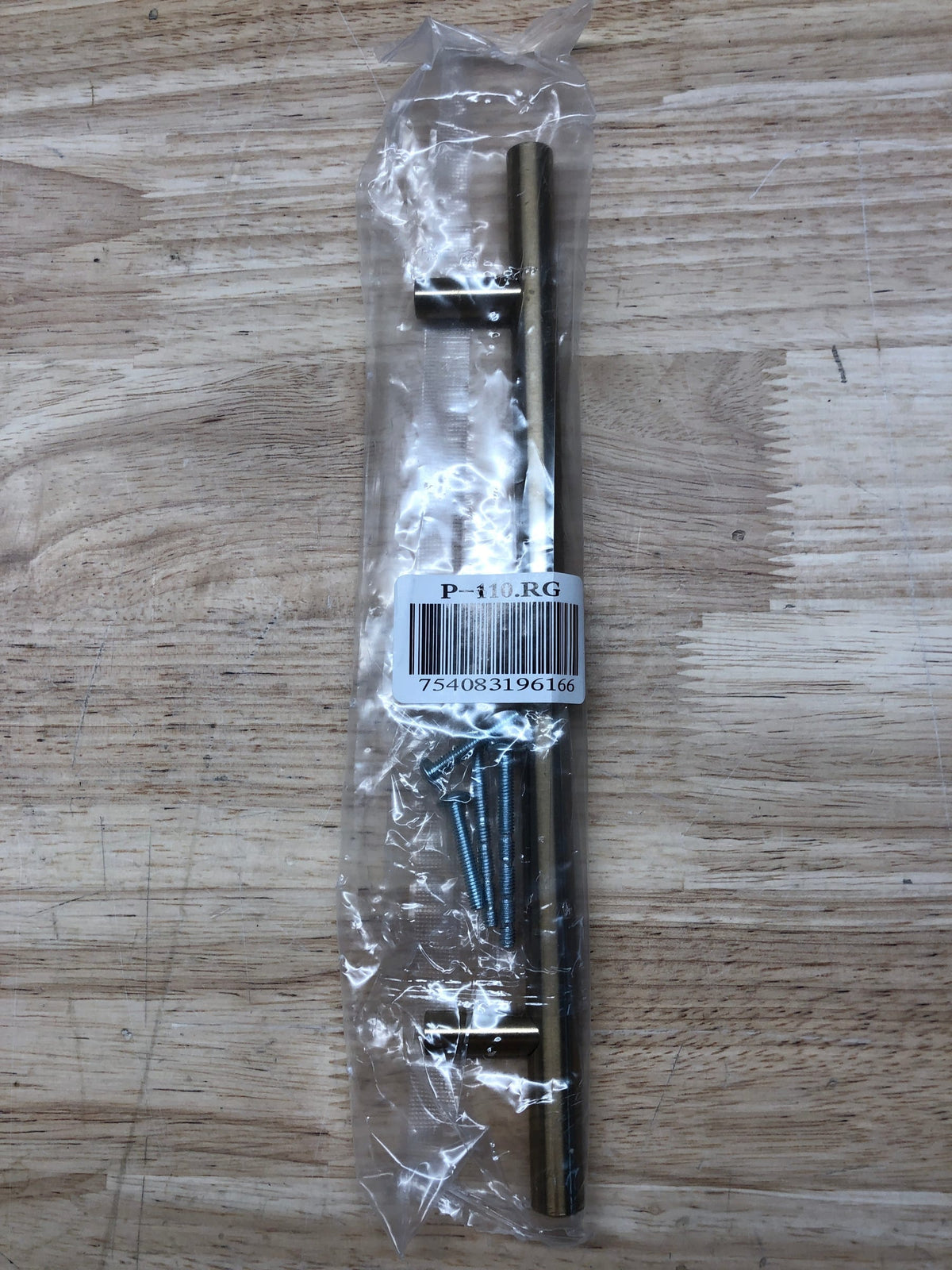 10" Bar Cabinet Pull with 7" Center to Center Rose Gold Finish