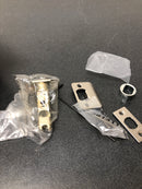 Kwikset 730MILRDT-15 Milan Privacy Door Lever Set with Round Rose - Satin Nickel