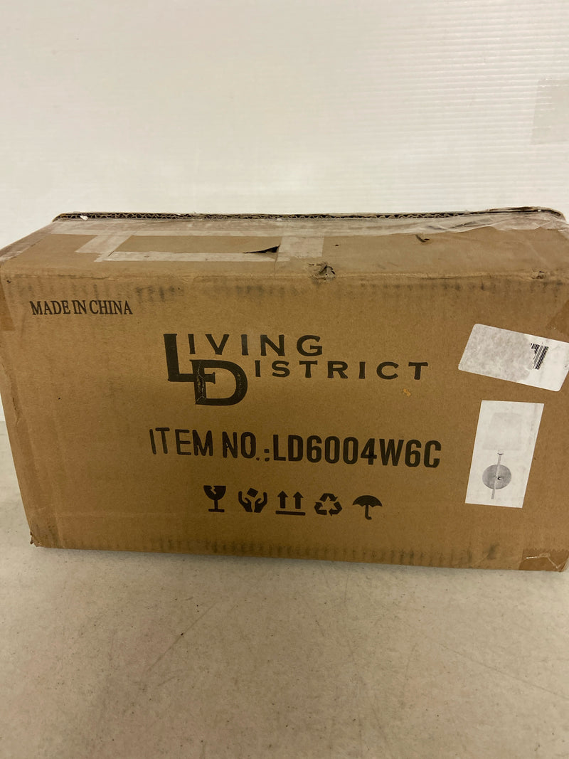 Elegant Lighting LD6004W6C Mel 15" Tall Bathroom Sconce - Chrome