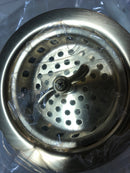Westbrass A213-01 3-1/2" Wing Nut Twist Style Large Kitchen Sink Basket Strainer, Polished Brass