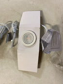 MVP Single Puck Kit, Easy to Install Dimmable Swivel Puck Lights, Linkable, cETLus Listed, 2-3/4-Inch Diameter, 4.3-Watt, 2700K White Finish, Single Puck Kit