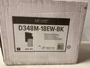 Designers fountain D348M-18EW-BK Ever Spring 18 in. 1-Light Black Outdoor Wall Sconce Lantern Light for Porches