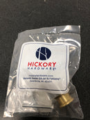Hickory Hardware P3709-CABGB Midway 1-1/4" Chic Acrylic Clear Round Button Cabinet Knob / Drawer Knob - Crysacrylic with Brushed Golden Brass