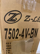 Z-Lite 7502-4V-BN Sutton 4 Light 32" Wide Vanity Light - Brushed Nickel