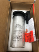 Lnc RFN7F3HD1064B18 Modern Textured Black Outdoor Wall Sconce 1-Light Contemporary Cylinder Outdoor Wall Light with Textured Glass Shade