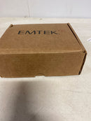 Emtek C5112ROUUS19 Round Passage Door Knob Set with Modern Rectangular Rose and Concealed Screws from the Brass Modern Collection - Flat Black