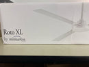 Minka Aire F624-WHF Roto XL 62" 3-Blades Ceiling Fan in Flat White Finish with Flat White Blades