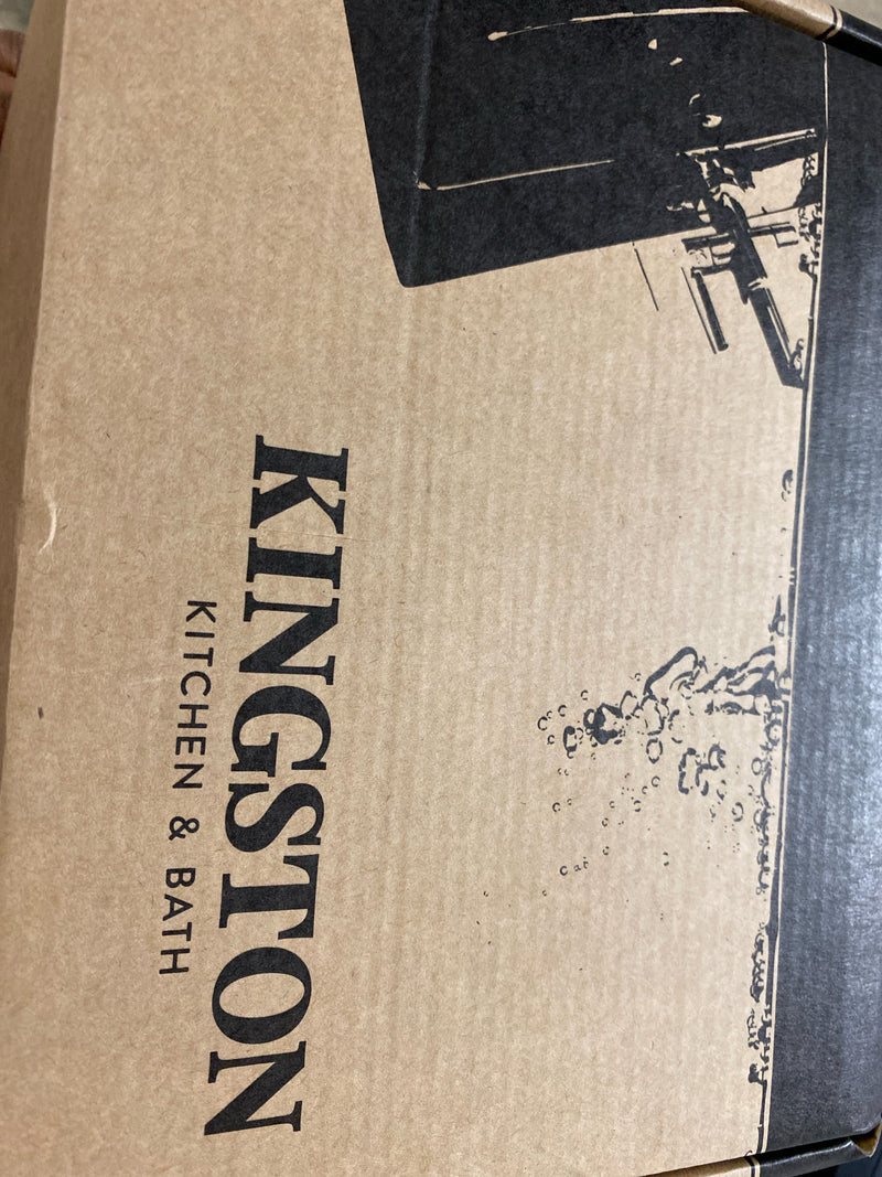 Kingston Brass KB2624B Naples 1.2 GPM Centerset Bathroom Faucet with Pop-Up Drain Assembly - Polished Chrome / Polished Brass