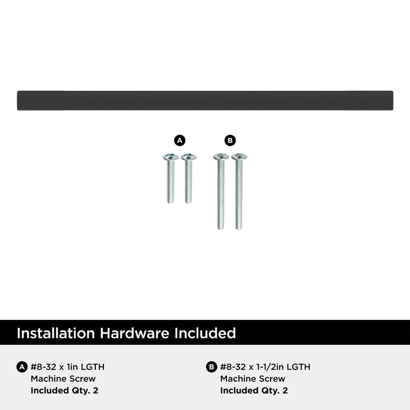 Miseno Mcp2506 Mariposa 5-1/16" Center To Center Handle Cabinet Pull - Black