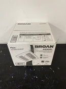 Broan AE80BL InVent Series 80 CFM 1.5 Sone Ceiling Mounted HVI Certified Bath Fan with LED Light - White