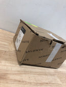 Baldwin 5248003LENT Classic Style Single Cylinder Keyed Entry Door Knob Set with Classic Rosette from the Estate Collection - Lifetime Polished Brass