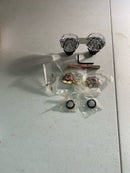 Baldwin 5080190FD 5080 Non-Turning Two-Sided Dummy Door Knob Set with 5048 Rose from the Estate Collection - Satin Black