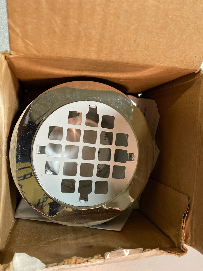 KOHLER K-9132-CP Shower Drain, One Size, Polished Chrome