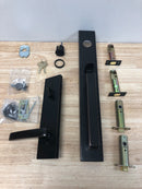 Emtek 4819GVUS10BRH Lausanne Right Handed Full Plate Single Cylinder Keyed Entry Handleset with Geneva Interior Lever - Oil Rubbed Bronze