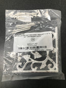 Signature Hardware 407371 Grape Leaves 4-3/8" Iron Shelf Bracket - Distressed White