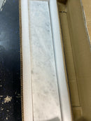 Ariel AL-CW-SIDESPLSH Ariel 21-3/16" Marble Vanity Side Splash - White