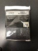 Eclipse D68-09-4697 Desmond Charcoal Solid Polyester 95 in. L x 40 in. W Blackout Grommet Curtain