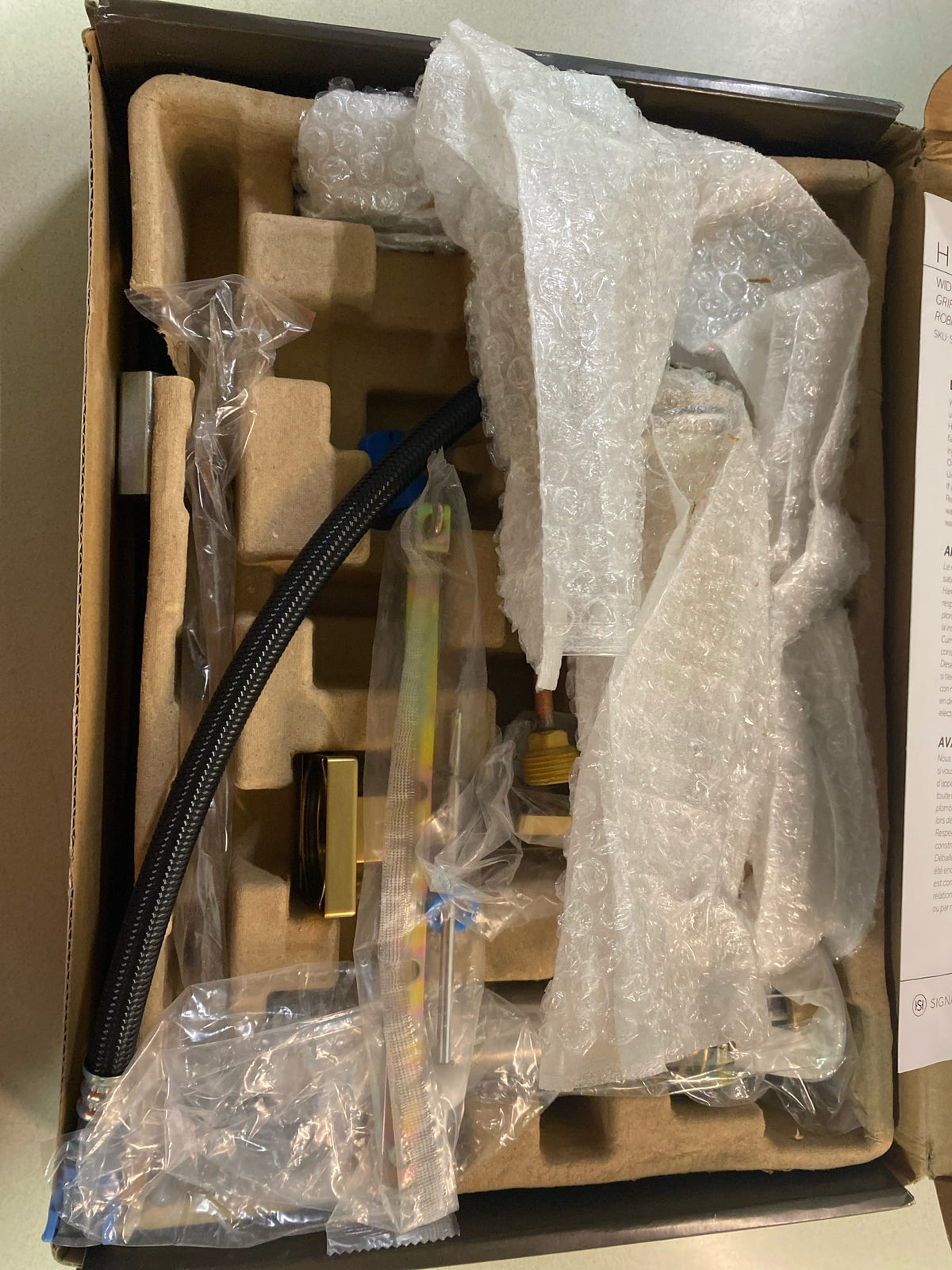 Signature Hardware SHWSCHB807BG Hibiscus 1.2 GPM Widespread Bathroom Faucet with Pop-Up Drain Assembly - Brushed Gold