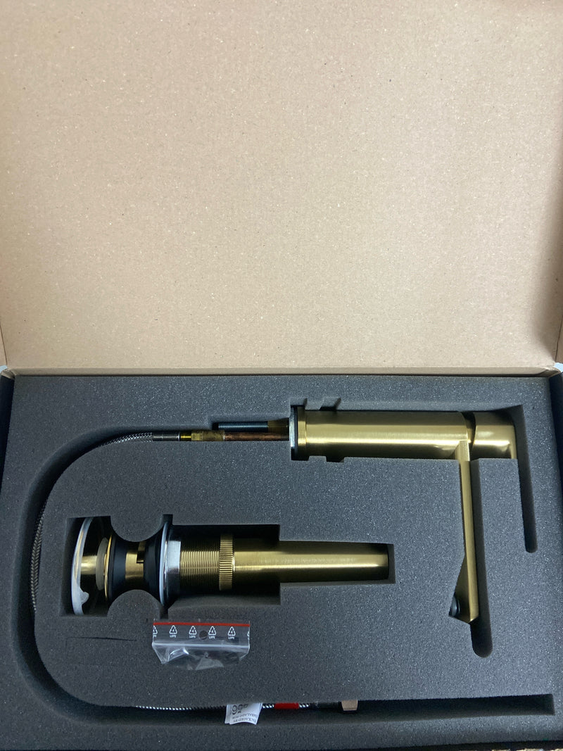 Graff G-6600-LM45-BB Ametis 1.2 GPM Single Hole Bathroom Faucet - Brushed Brass