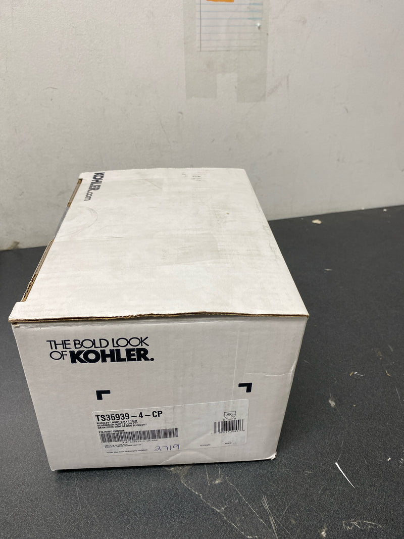 Kohler K-TS35939-4-CP Buckley Pressure Balanced Valve Trim Only with Single Lever Handle - Less Rough In - Polished Chrome