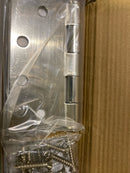Emtek 92015US14 4.5" x 4.5" Square Corner Plain Bearing Mortise Hinge - Pair - Polished Nickel