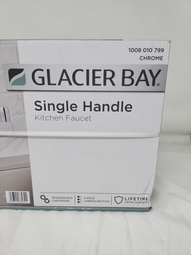 Glacier Bay HD67103W-0601 Standard Single-Handle Kitchen Faucet Polished Chrome