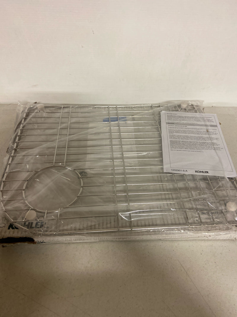 Kohler K-6001-ST Left Bowl Stainless Steel Sink Rack for Marsala and Executive Chef Sinks - Stainless Steel