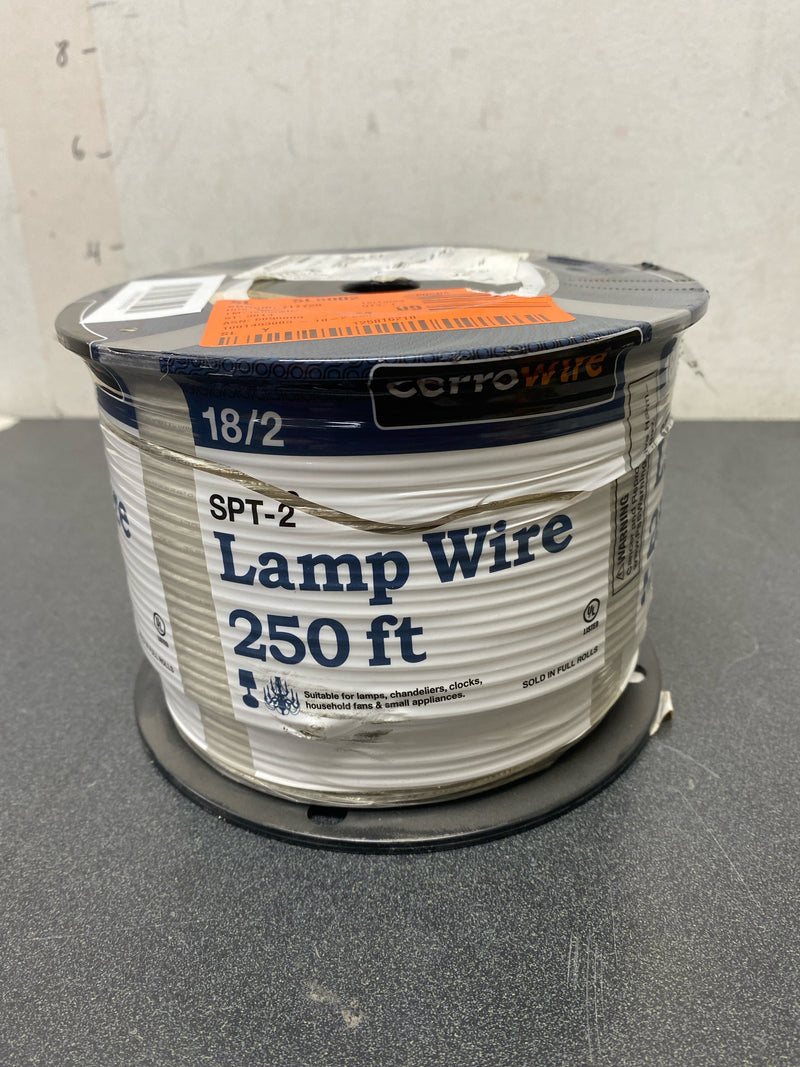 Cerrowire 251-1015G3 250 ft. 18/2 Silver Stranded SPT-1 Copper Lamp Wire