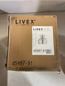 Livex Lighting, 45487-91, Stockton, Globe Semi-Flush, Brushed Nickel