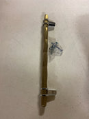 Amerock BP36663BBZ26 London 8 Inch Center to Center Designer Cabinet Pull - Golden Champagne / Polished Chrome