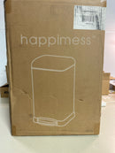 happimess HPM1012B Betty 12.1 Liter Iron Free Standing Trash Can - Black
