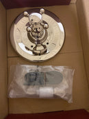 Rohl A4914XMPN Acqui Thermostatic Valve Trim Only with Single Cross Handle - Less Rough In - Polished Nickel