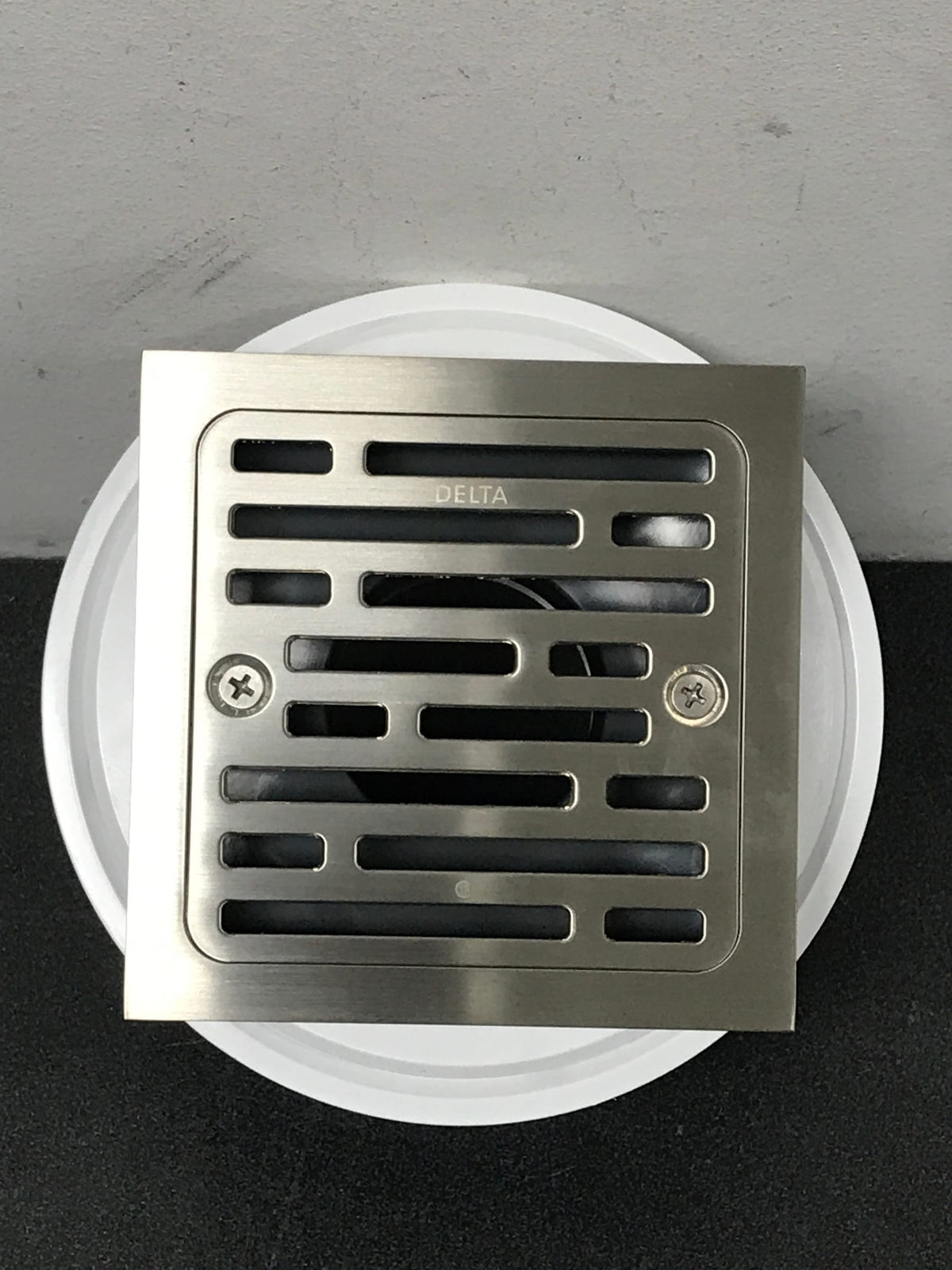 Delta DT062412-SS 4" Tile-In Square Shower Drain - Brilliance Stainless