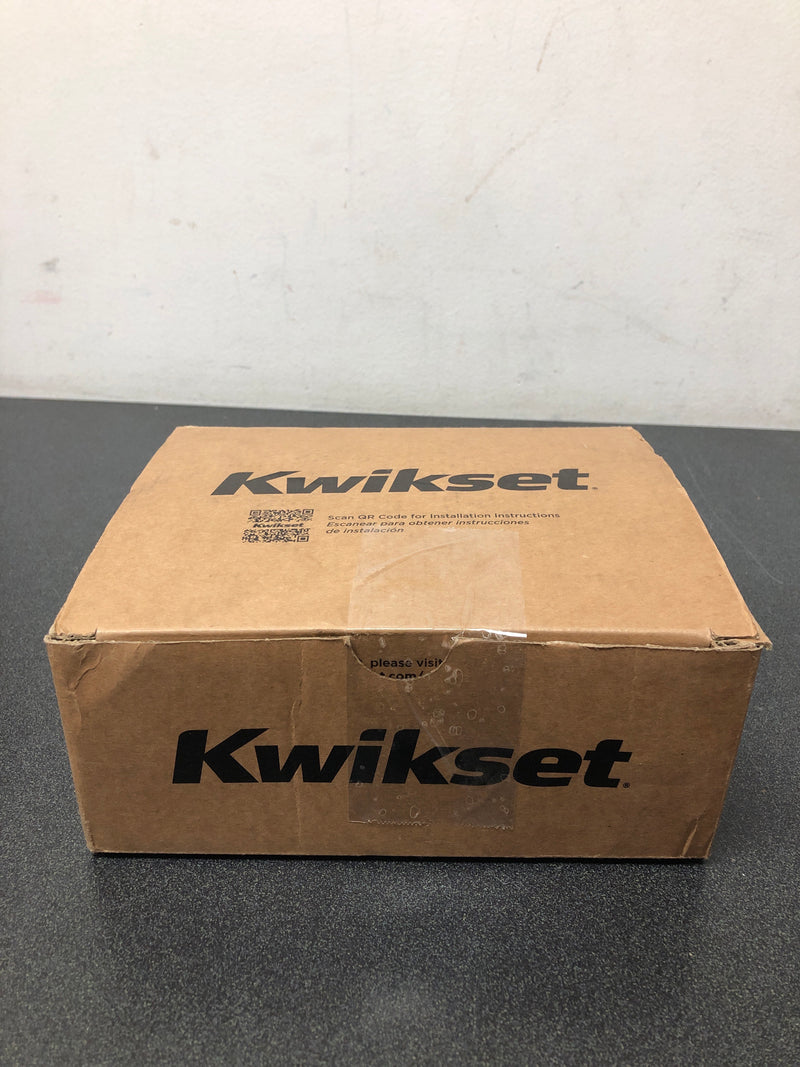 Kwikset 730MILRDT-15 Milan Privacy Door Lever Set with Round Rose - Satin Nickel