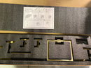 Bwe A-91012-S-G-2 5-Piece Bath Hardware Set with Towel Bar, Included 2-Towel Hook, Toilet Paper Holder, and Towel Ring in Brushed Gold