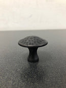 Hickory Hardware P2170-BI Craftsman 1-1/4 Inch Mushroom Cabinet Knob - Black Iron