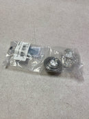 Emtek 86028US14 Old Town Wardrobe 1-3/4 Inch Geometric Cabinet Knob from the Glass Collection - Polished Nickel