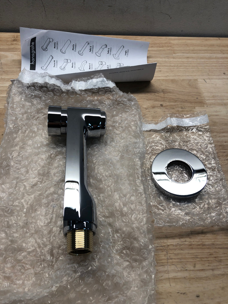 hansgrohe Tub Spout with Diverter Premium 3-inch Modern Tub Spout in chrome, 14414001