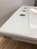 American Standard 643008.02 21" Drop-in Bathroom Sink with 3 Hole with Overflow - White