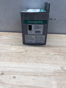 hansgrohe Square with Check Valves Upgrade 3-inch Brushed Black Chrome, 26455341 Wall Outlet