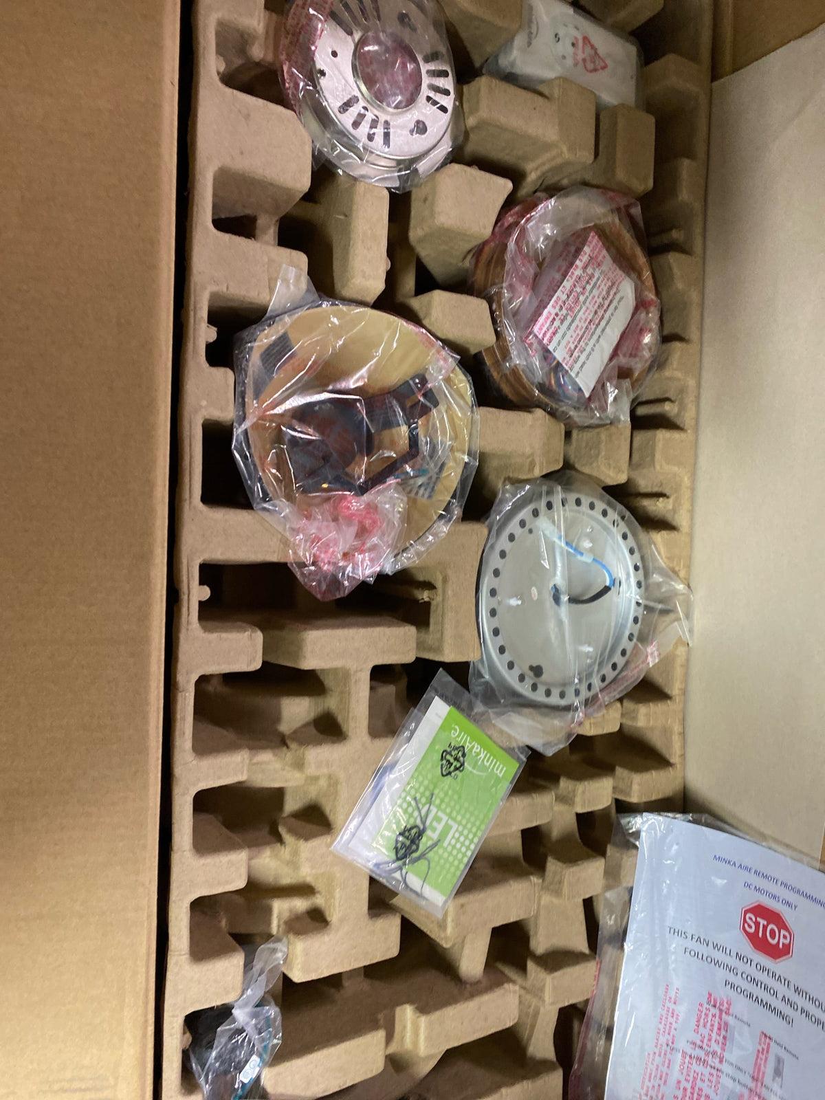 MinkaAire F803DL-DK Artemis 58" 3 Blade LED Indoor Ceiling Fan with DC Motor and Remote Control Included - Distressed Koa