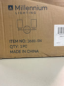 Millennium lighting 3682-SN 14.25 in. 2-Light Satin Nickel Vanity Light