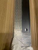 Infinity Drain S-LT 6560 SC 60" Site Sizable Stainless Steel Low Profile Linear Drain Kit with 2 1/2" Perforated Offset Slot Grate – Includes PVC Channel, Stop Ends, and Outlet Assembly - Satin Champagne