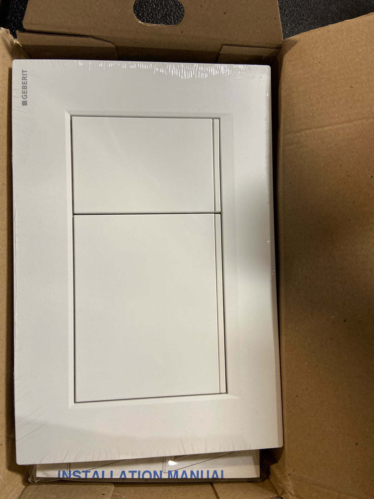 Geberit G115883011 Sigma 30 Dual Flush 1.6/0.8 GPF Actuator Plate Matte White/Polished White