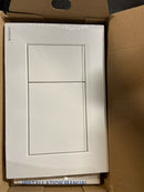 Geberit G115883011 Sigma 30 Dual Flush 1.6/0.8 GPF Actuator Plate Matte White/Polished White