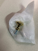 Baldwin 4490003BIN Dominion 1 Inch Mushroom Cabinet Knob from the Estate Collection - Polished Brass