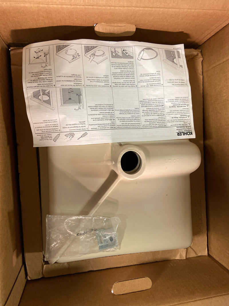 Kohler Verticyl 19-13/16" Rectangular Undermount Bathroom Sink with Vertical Sides and Overflow
