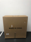 Antoine HD-SQ-WH-1 20 in. LED Indoor White Ceiling Fan with Modern Flush Mount with Light App Remote Control and Dimmable Lighting