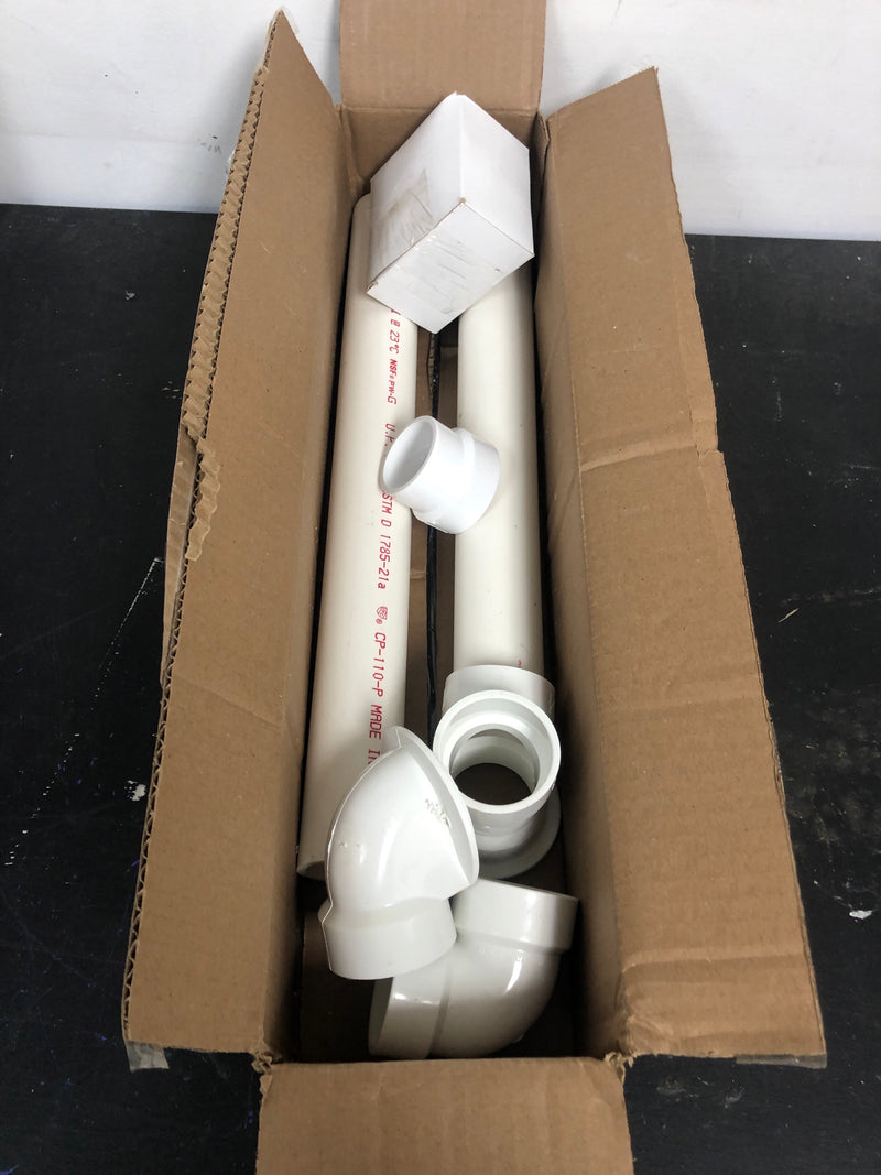 Jacuzzi PG35959 1-1/2" Tub Drain Kit - with Overflow - White